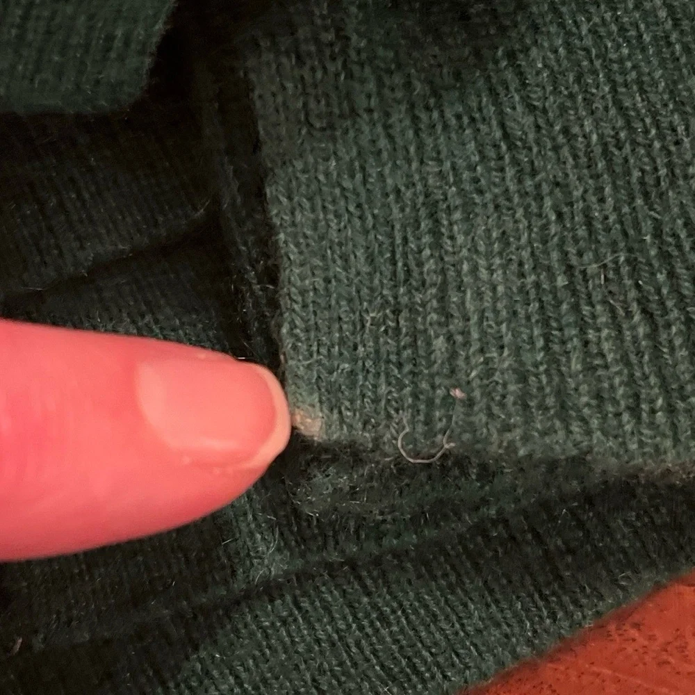 Halogen‎ Sweater Womens XS Emerald Green Crewneck Cashmere Quiet Luxury Holiday - Picture 9 of 9